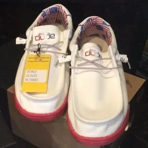 Hey Dude | Shoes | Hey Dude Wally Salute Nib Red White And  display picture 2